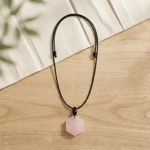 Rose Quartz Necklace for Emotional Healing & Love - Soft Gentle Soothing Energy - Purifies Heart & Aids in Trauma & Crisis - Enhances Fertility & Self-Forgiveness