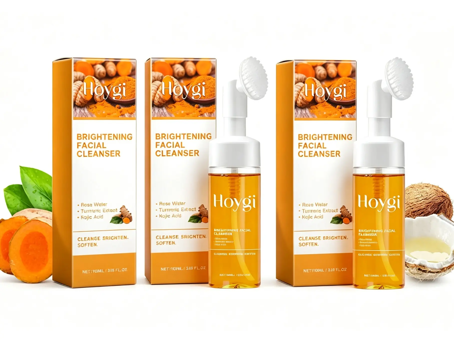 Turmeric Kojic Acid Brightening Face Wash - Dark Spot Remover Facial Cleanser with Niacinamide for Glowing Skin, Oil Control Deep Clean for Women & Men #GLOBAL PICKS