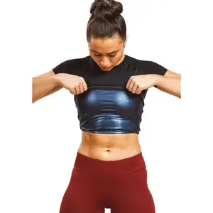 Sweat Shaper Women's Athletic Tee, Short Sleeve High-Performance Compression T-Shirt, Performance Baselayer Workout Shirt