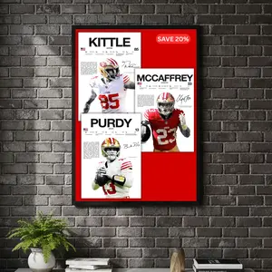 [ SPORT UNFRAMED - SALE UP TO 45% ] San Francisco Bundle Unframed Sports Poster Set City Legacy Wall Decor Collection