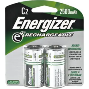 ENERGIZER  Rechargeable NiMH Batteries C 2-pk