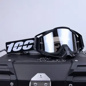 Unisex Atv Off-Road Motorcycle Mx Riding Goggles Set, Uv400 Protection, Universal Fit, Utv Helmet Accessories, Outdoor Sports Gear