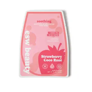 [ESW Beauty Official] Strawberry Coco Rose Biocellulose Mocktail Mask- Vitamin C, Korean Skincare, K-Beauty Ingredients, Hydrating, dry sensitive skin, redness, Easter gifts