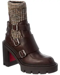 DNU PACK Christian Louboutin Cortinetta College 100 Leather Boot