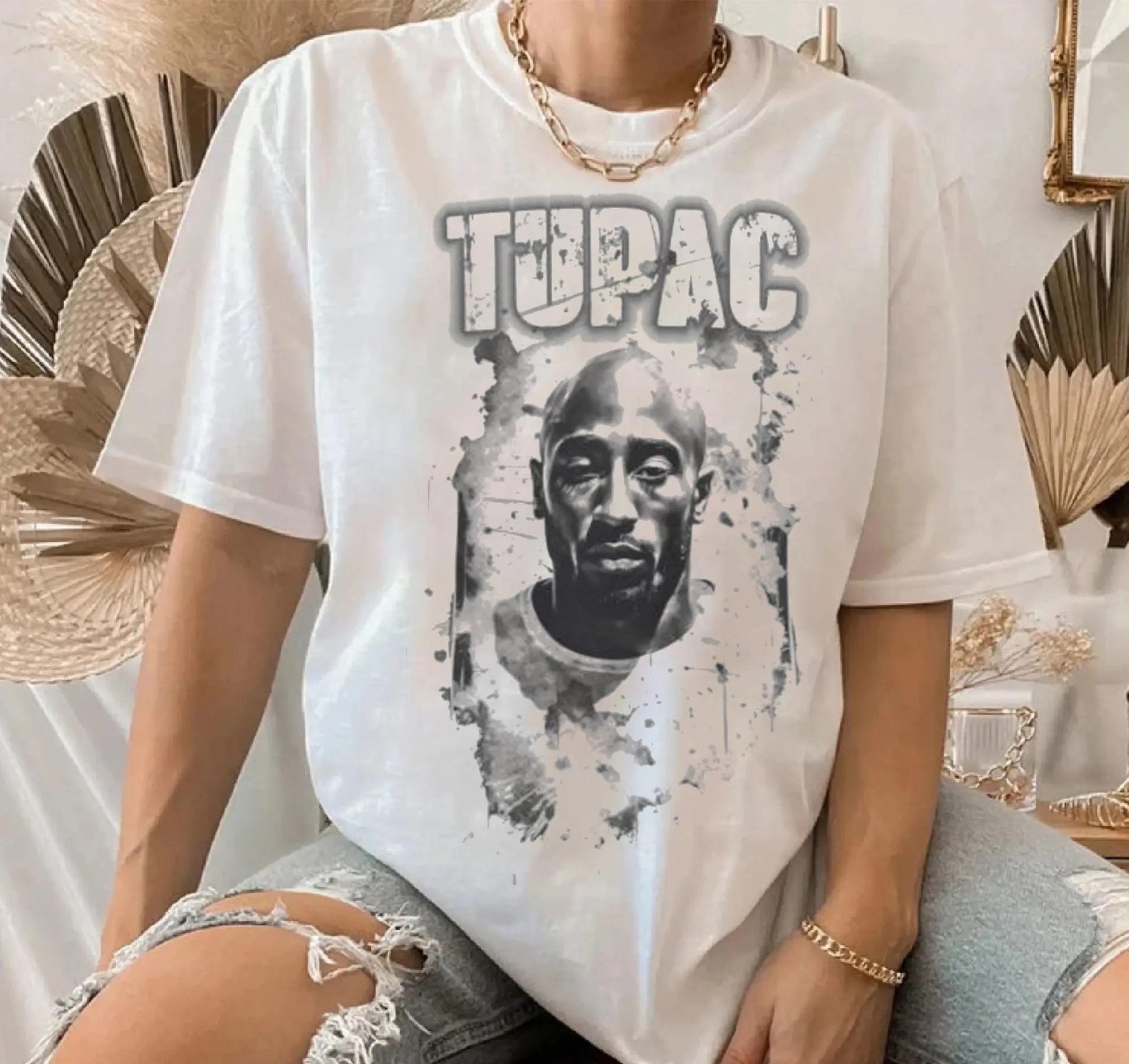 2pac t-shirt ,tupac Vintage Shirt