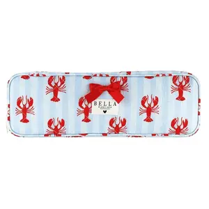 Coastal Lobster Quilted Hair Tool Bag