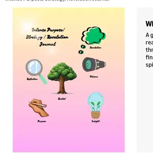 Intense Purpose Strategy Revelation Journal Color Coded Sectional for Daily Alignment with God's Insights and Prompts