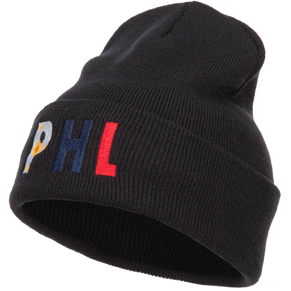 Philippines Embroidered Long Beanie