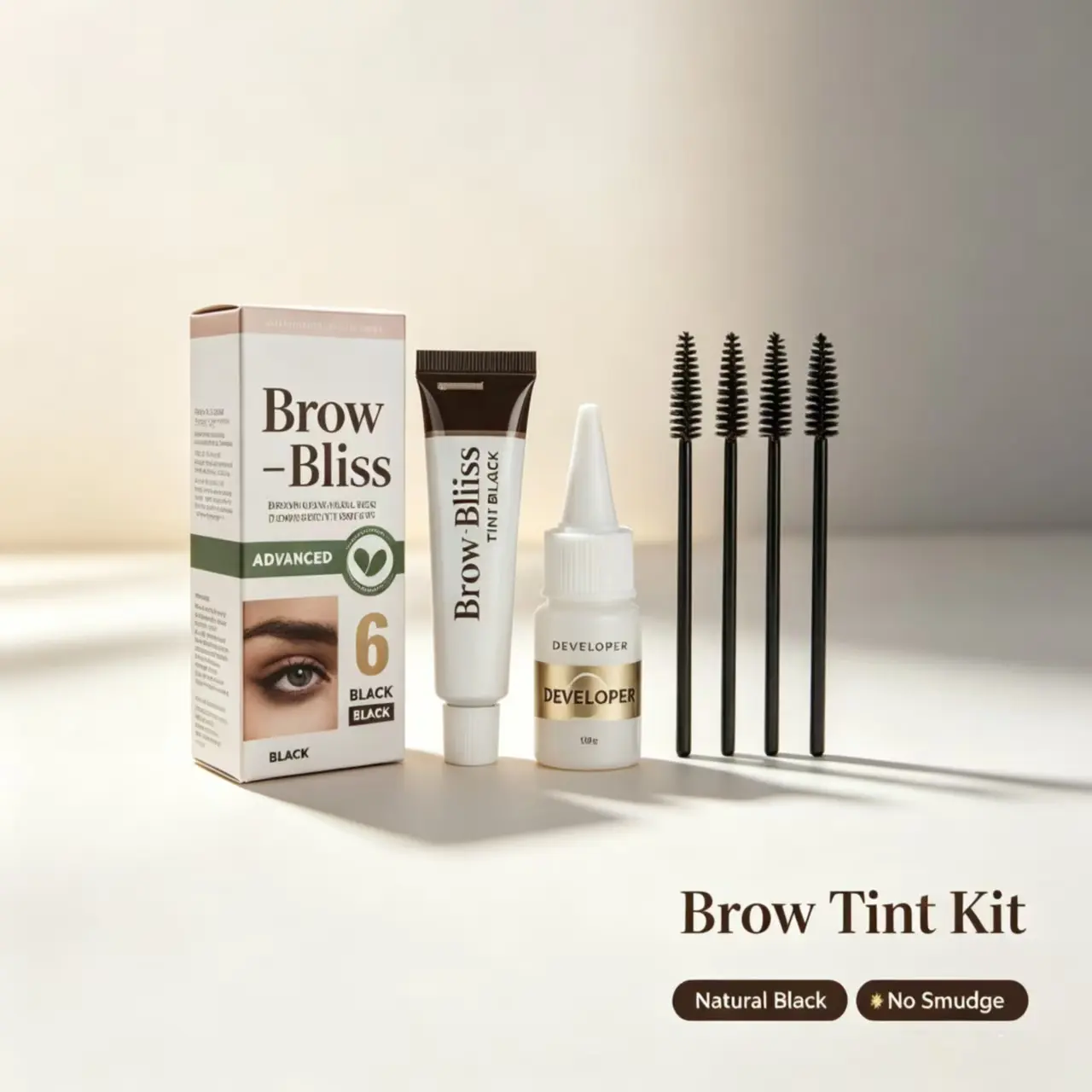 Waterproof Eyebrow & Lash Tint Kit Long Lasting No Smudge No Transfer Brow Mascara Set Sweat Resistant Brow Dye Makeup Set,refy,brows,hour,,summer,music,festival makeup,clear,,natural,hair-like,product,color,choice,,angle,brush,,Precision,Micro,Pencil