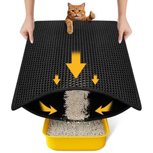 Waterproof Cat Litter Mat - Double-Layer Honeycomb Traps Litter, Easy Clean EVA Mat for Floor Protection#Summervibes #petLovers