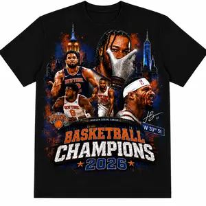 New York Basketball Champions 2026 Tee, Vintage Basketball Fan Shirt, Retro NYC Graphic T-Shirt, Playoffs Finals Game Day Streetwear, Basketball Lover Gift for Men Women