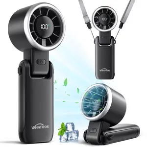 Handheld Turbo Fan | Portable Personal Cooling Fan with Digital Display & Adjustable Speeds