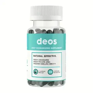 SSS  DEOS Internal Deodorant Supplement – Full Body Deodorizer for Gut Health, Skin Health, Detox & Digestion Support – Natural Odor Control Chlorophyll Pills for Head-to-Toe Freshness | 30 Capsules