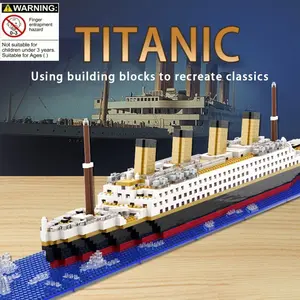 1878pcs,Titanic Model Building Kit, Abs Material, DIY Assembly Toy, Educational Construction Set, Perfect Gift for Kids & Adults