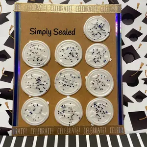 Graduation Pre-Made Wax Seals - 10 pack