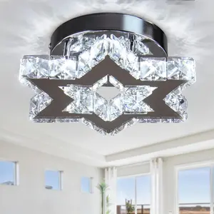 Chandelier LED  Chandelier Modern Flush Mount Ceiling Light Fixtures LED  Mini Chandeliers Light Fixture Ceiling Lamp for Kitchen Hallway Foyer Bedroom Dinning Room (Cool White)