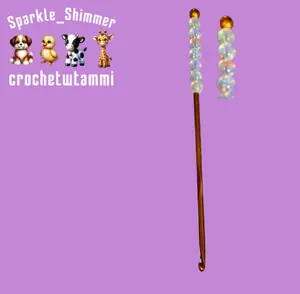 Cute Beaded 4mm & 6mm Crochet Hook