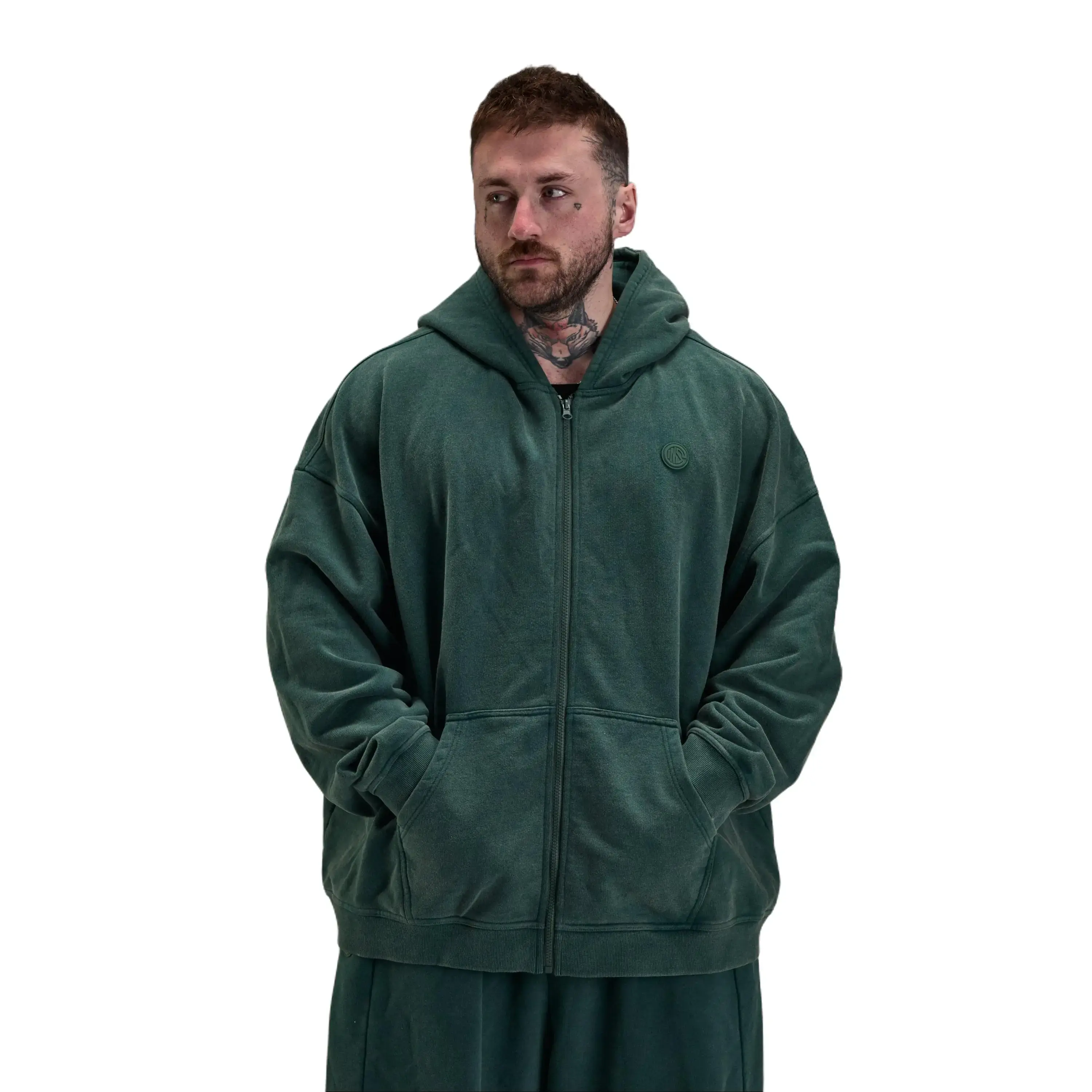 Forest Green Heavyweight Zip Up