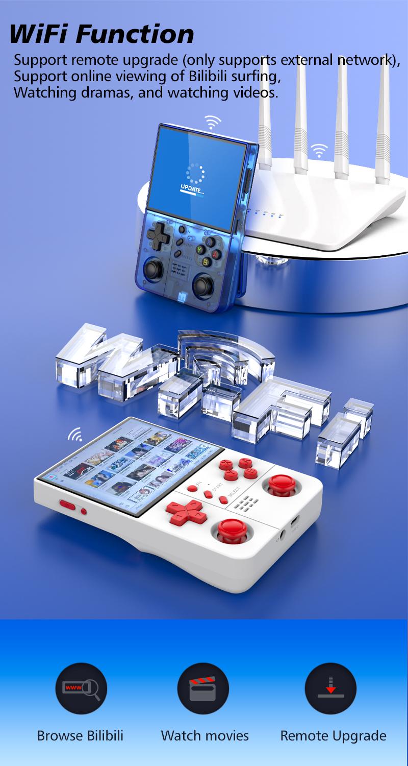 R40XX Pro Max Retro Handheld Game Console with Linux OS 3000mAh Battery 64GB/128GB Storage 20000 Classic Games WiFi Connectivity R40XX Pro Max Retro Handheld Game Console with Linux OS 3000mAh Battery 64GB/128GB Storage 20000 Classic Games WiFi Connectivity