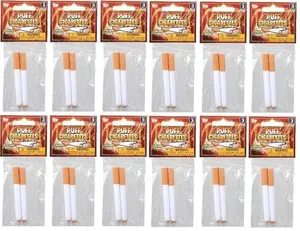 24 JOKE PUFF CIGARETTE - Fake Smoke Magic Trick Gag Prop Costume Accessory Toy