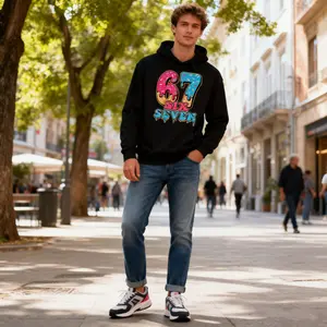 Baseball Drip Number 67 Player Or 67th Birthday Pullover Hoodie Fall Winter Boys Girls Sweatshirts Women Mens Daily Day Casual Wear for Halloween Christmas Birthday Holiday Gift