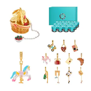 Fizz and Rizz by Yorkett Jewelry Mystery Box with Amelia Collectible Themed Charms Chain Bracelet Adjustable Pendant Cute Surprise Fun Gift for Collectors Parties Birthdays Holidays with Fizz Bomb Reveal