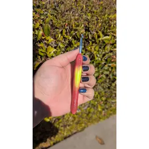 Red to Yellow Color Changing Crochet Hook