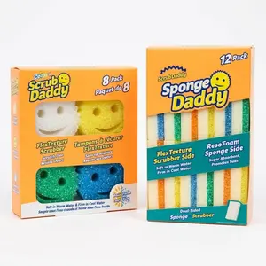 8-12 Pack Scrub Daddy Sponge - Scratch-Free Sponges for Dishes & Home Variety Pack
