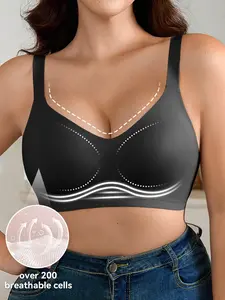 Womens Wireless Push Up Bras for Women No Underwire Seamless Full Coverage Medium Supportive Fit T Shirt Everyday Bras Underwear