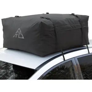 Journeyer 15 Cubic  Weatherof Rooftop Cargo Carrier for Top of , Attaches with or Without Roof Rack 40" L x 36" W x 18" H