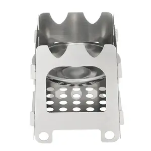 Portable Stove Titanium Outdoor Camping Wood Stove Ultralight Folding Wood Stove Pocket Stove Camping Picnic Fishing Hiking