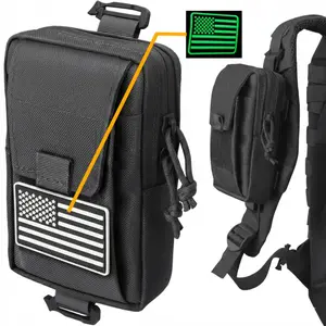 Tactical Shoulder Strap Pouch Molle Phone Bag for Men Outdoor Adventure EDC Utility Belt Bag Sport Accessories