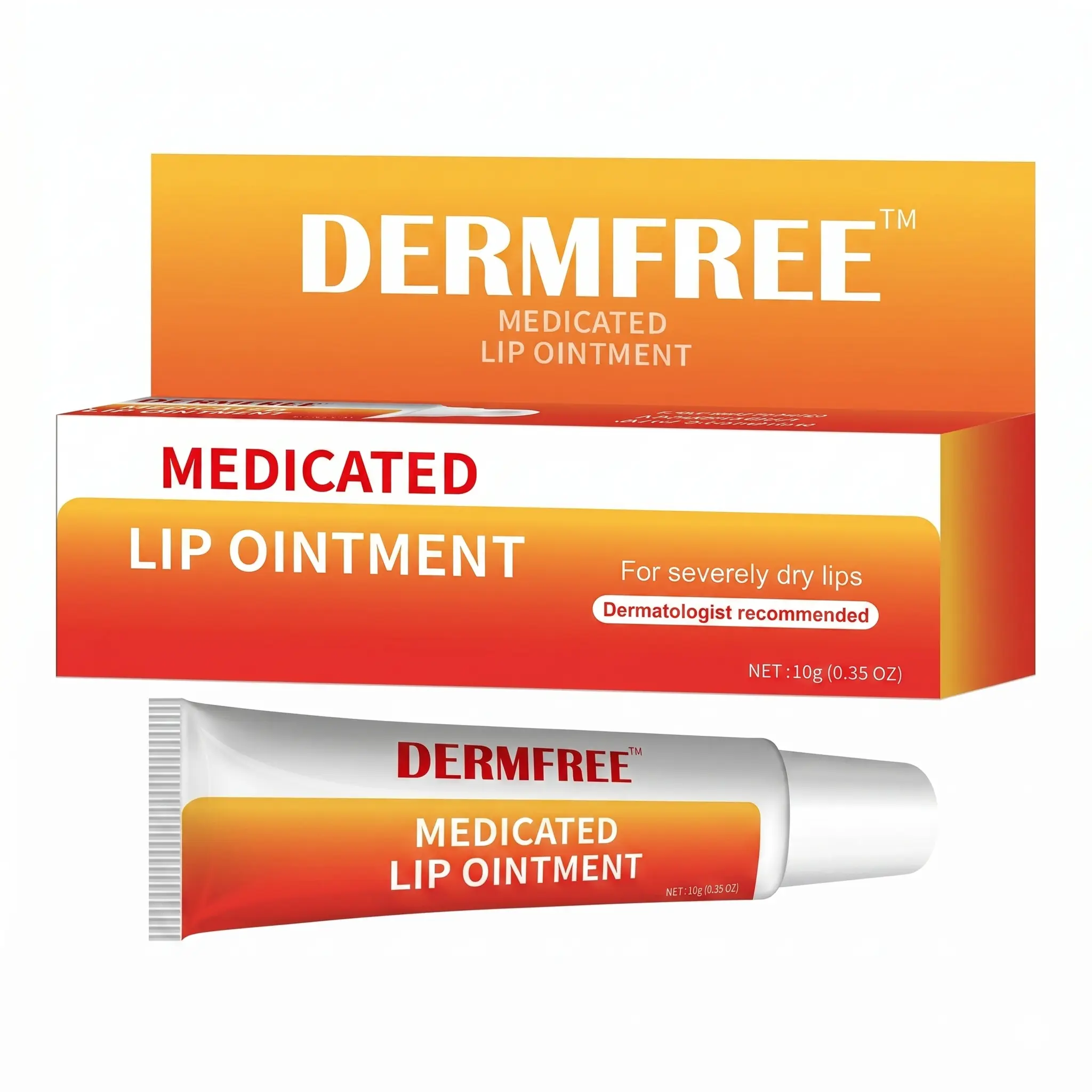 DERMFREE Unisex Lip Balm, 0.35 oz. Helps relieve chapped lips, soothe the pain of cold sores and blisters, and repair damaged lips.