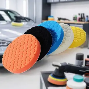 Professional 5-Piece Car Polishing Pad Kit: 3-7 Inch Buffing Wheels for Paint Correction, Detailing & Waxing. Durable Buffer Pads Enhance Gloss, Hand Polishing, Must-Have Auto Care Tools.