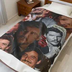Stay cozy with this Pedro Pascal blanket, featuring a stylish fan-inspired design. Soft, warm, and perfect for true fans.