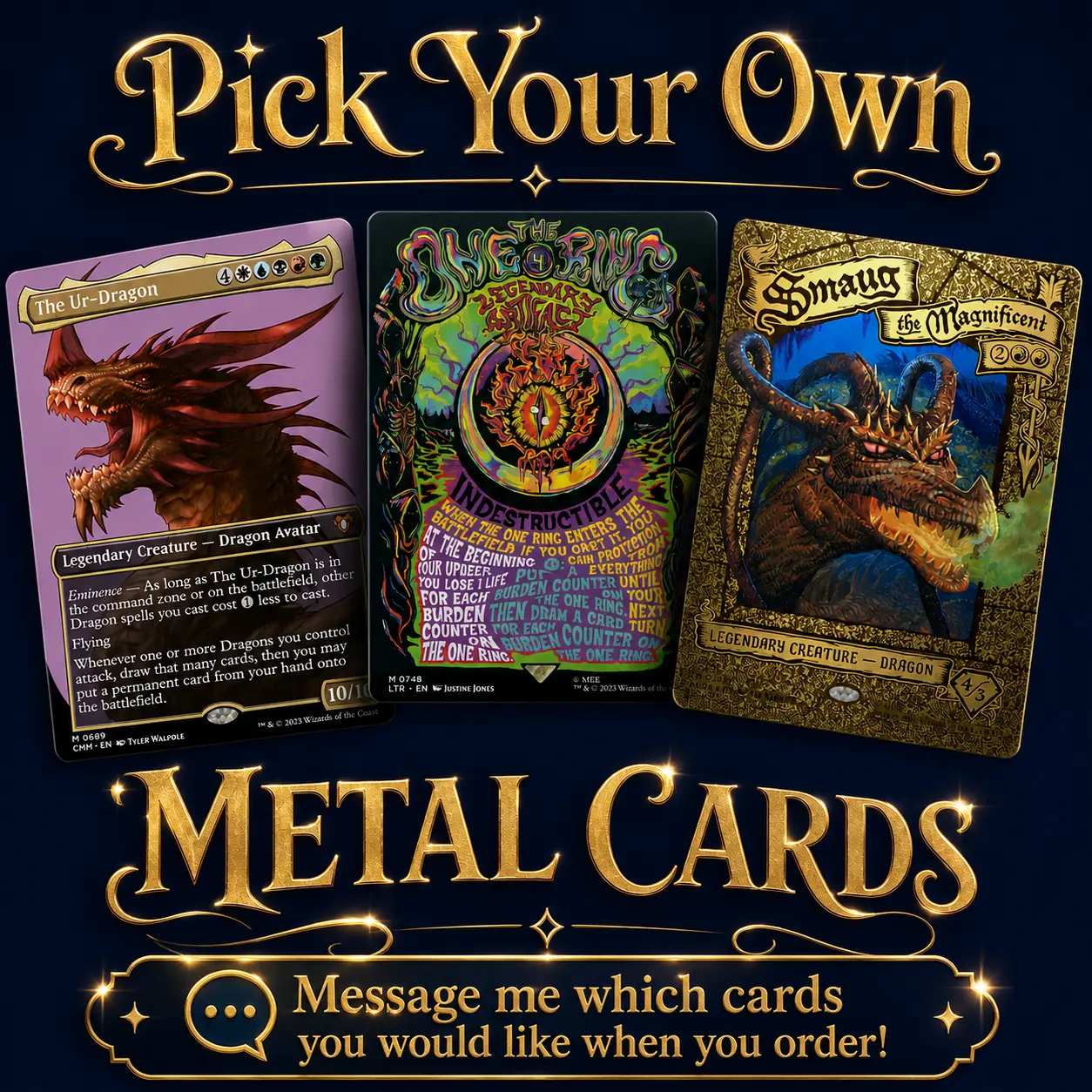 Pick Your Own - Metal Card Proxies - Custom and Personalized