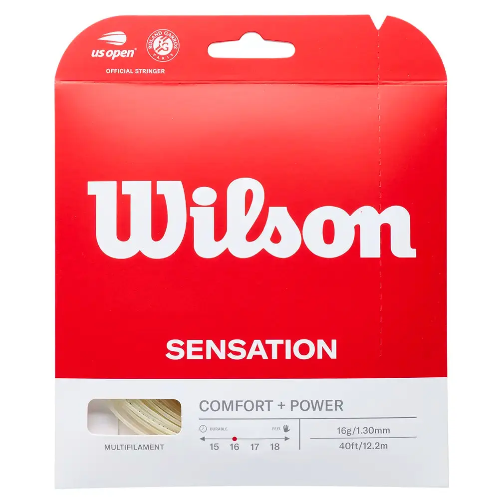 Sensation Natural Fiber Tennis String - High-Quality String for Enhanced Performance, Durability (Tennis, Sports & Outdoor Gear)