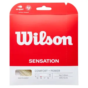 Sensation Tennis String Natural - High Quality Tennis String for Enhanced Performance and Durability