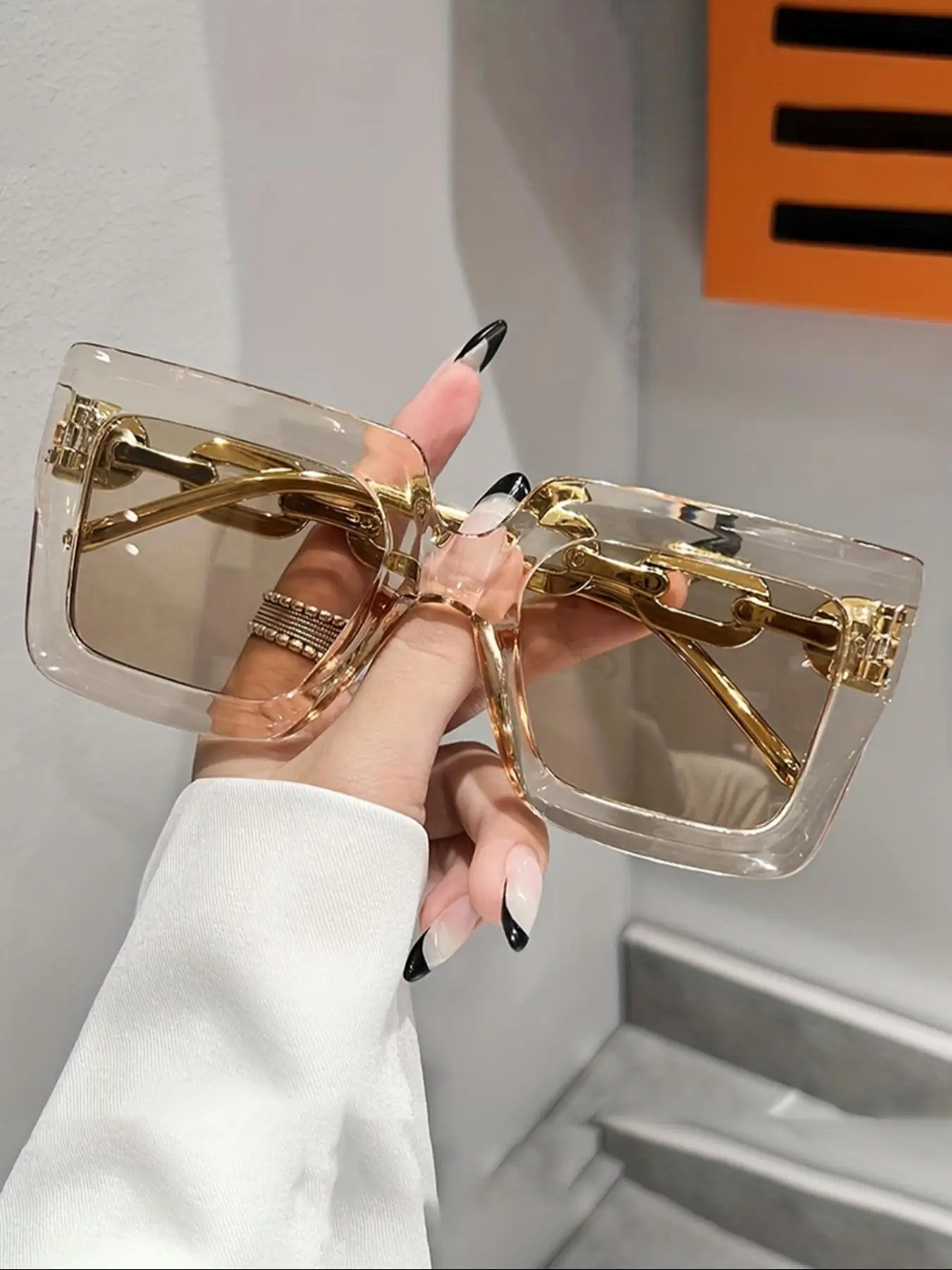 Summer Unisex Simple Modern Glasses for Women & Men, Trendy Casual 2025 Square Glasses for Everyday Use, Fashion Cool Male & Female Accessories for Ou