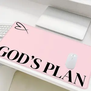 God's Plan Mouse Pad, Rectangle Gaming Mouse Pad, Non-Slip Mousepad, Computer Mouse Pad, Office Desk Keyboard Mouse Mat for Home Office Game Room Desk, Mouse Pad for Laptop, Desk Accessories