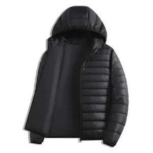 Men's Winter Casual Daily Zipper Hooded Warm Cotton Coat Jacket everyday winter casual jacket coat hood jacket zip-up hoodie jacket collar coat