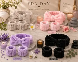 Spa Headband and Wristband Set
