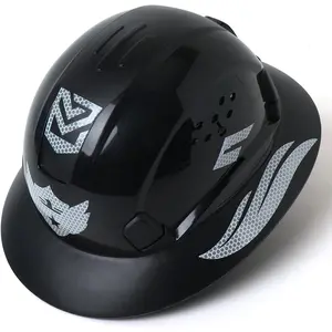 Full Brim Hard Hat Vented Safety Helmet for Construction OSHA Approved Cascos De Construccion ABS Work Hard Hat for Men Women