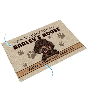 Custom Poodle Doormat, Personalized Doormat, Custom Dog, Indoor, Outdoor Doormat, Poodle, Poodle Lover Gifts