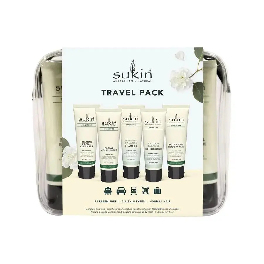 Sukin Signature Travel Pack 5-piece Avocado Cleanser