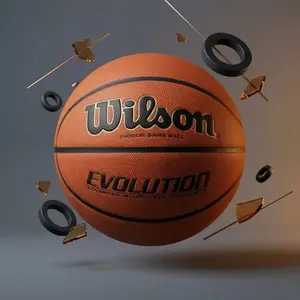 Limited Stock Available | Wilson Evolution Basketball | Official Indoor Game Ball  Black | Easy Pro Grip & Control, Size 29.5"