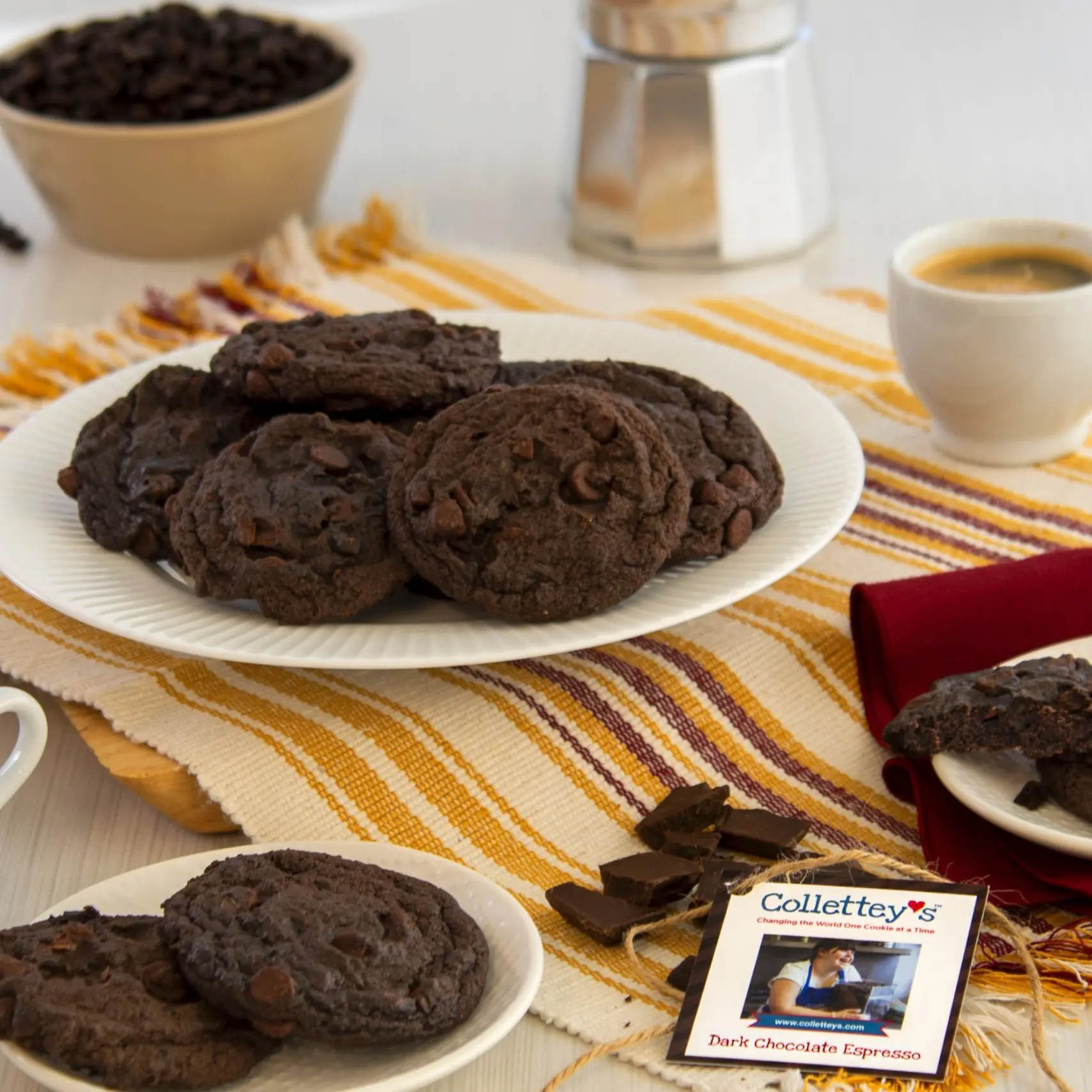 Dark Chocolate Espresso Cookies