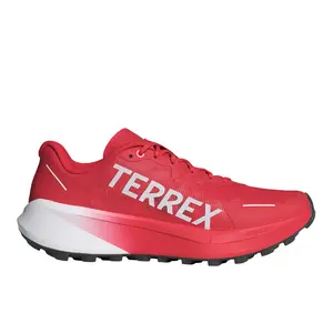 adidas Mens Terrex Agravic 3 Trail Running Sneakers Shoes - Red