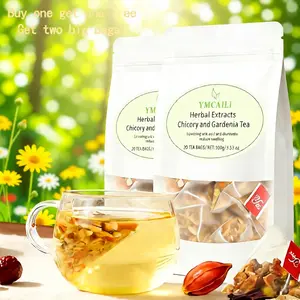 Chicory and Gardenia Tea, buy one get one free. Made with carefully selected natural herbs, individually packaged tea bags for easy portability. Caffeine-free, suitable for both men and women, making it a great gift.