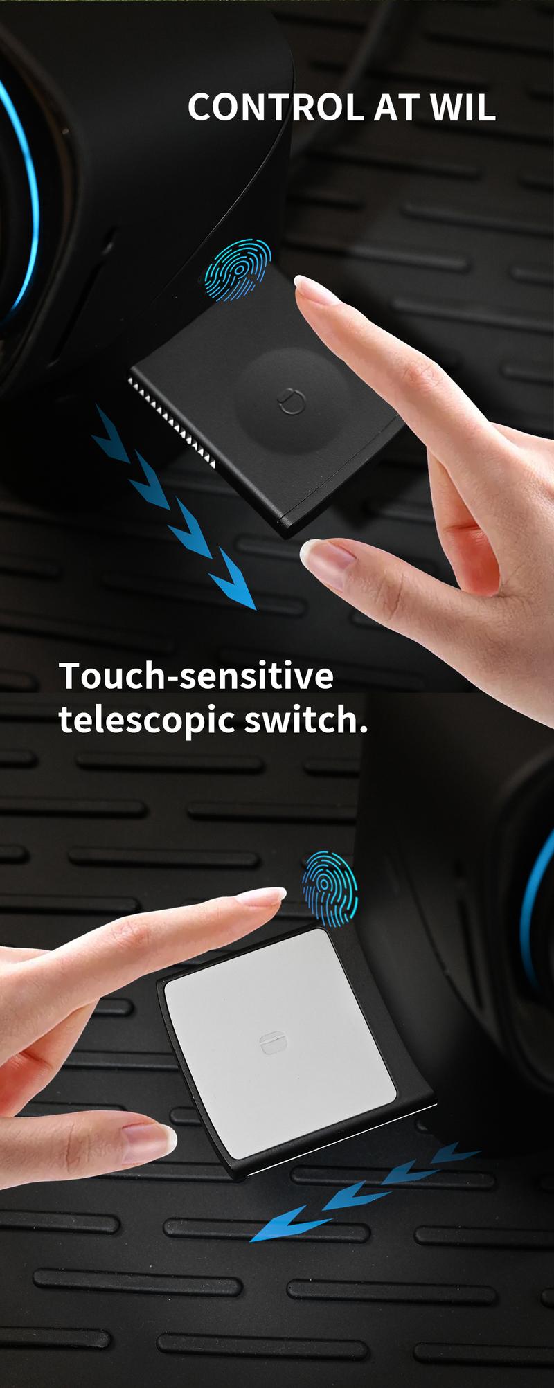 YWZ 3 in 1 Wireless Charger Fast Charging Qi2 Certified for iPhone iWatch AirPods Magnetic Automatic Rotation Touch Pop-Up Charging Station Easy Carry